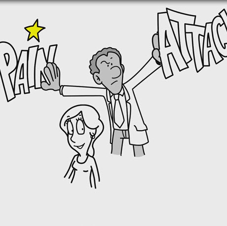 Illustration of pain attacks